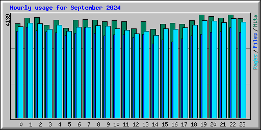 Hourly usage for September 2024