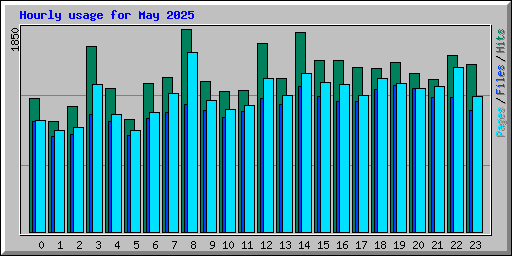 Hourly usage for May 2025